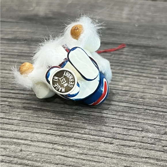 Snow Baby Kathe Wohlfahrt Wood Fur Trim West Germany Eskimo Christmas Ornament - Picture 11 of 12